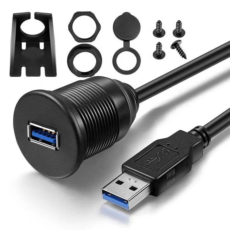 ਉੱਚ ਗੁਣਵੱਤਾ 1M2M ਮਰਦ ਤੋਂ ਔਰਤ USB 3.0 ਪੋਰਟ USB ਪੈਨਲ ਐਕਸਟੈਂਸ਼ਨ ਵਾਟਰਪ੍ਰੂਫ ਕੇਬਲ (4)