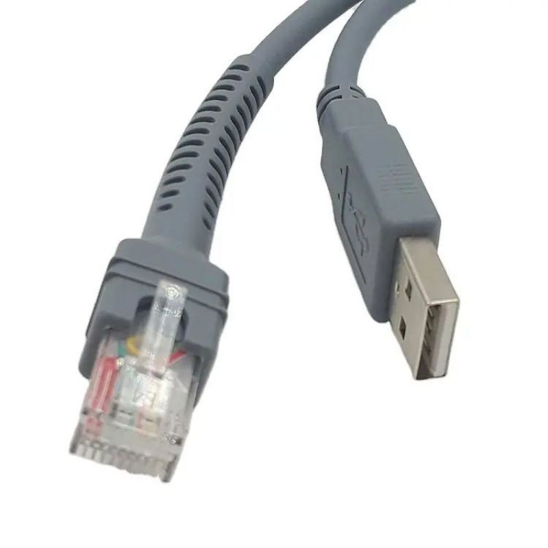 USB kábel snímača čiarových kódov pre Zebra Symbol Motorola LS2208 LS3008 LS9208 DS4208 DS6878 STB4278 snímač čiarových kódov USB A na RJ45 (2)